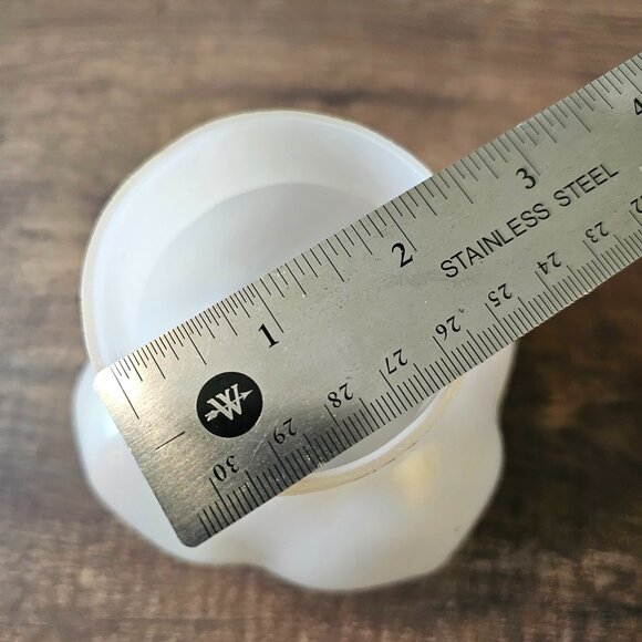 Antique Loetz Art Glass Pearlescent & Gold Core Bronze Frog Vase, early 1900s - Picture 8 of 10